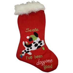 Pet Christmas Stocking Santa Ive Been Doggone Good Dog Stocking 21 Inches